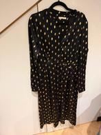 Freebird jurk zijden look zwart goud - maat XL, Zwart, Maat 46/48 (XL) of groter, Ophalen of Verzenden, Zo goed als nieuw