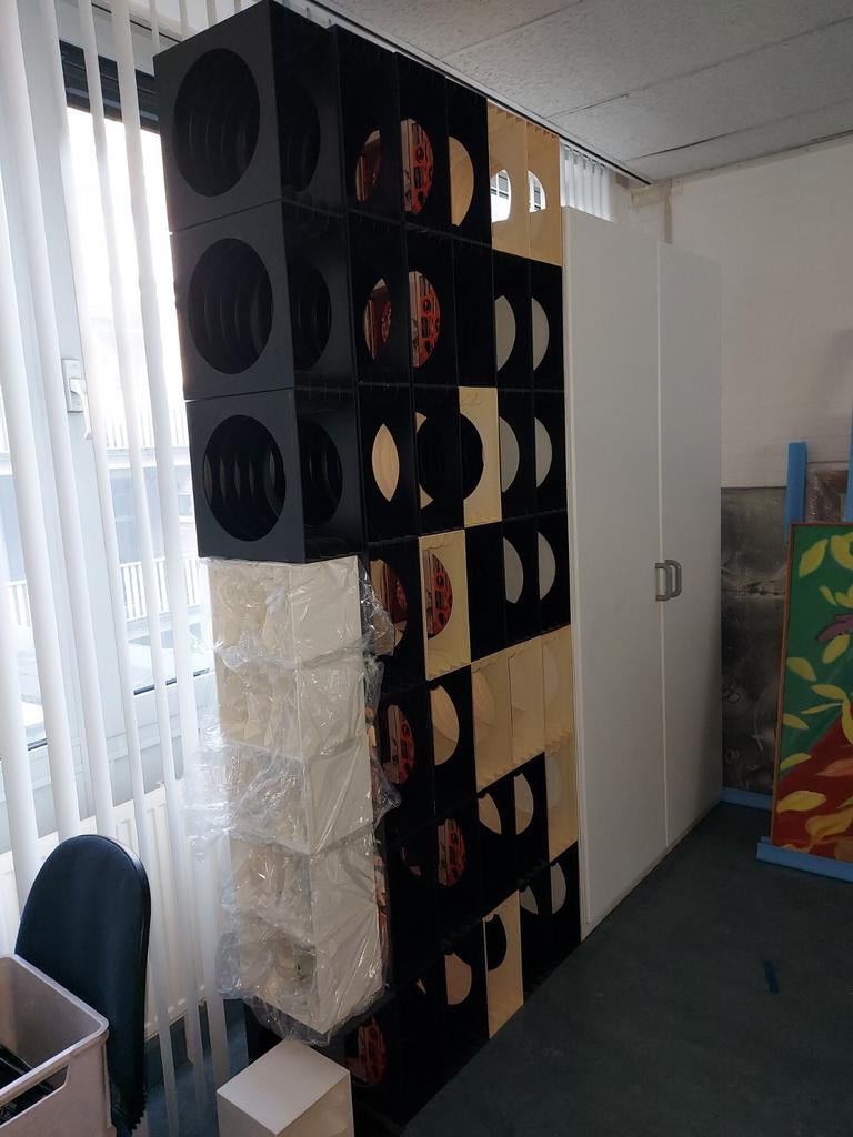 Vinyl platen opbergsysteem, Ophalen, Kunststof, Zo goed als nieuw, Minder dan 100 cm
