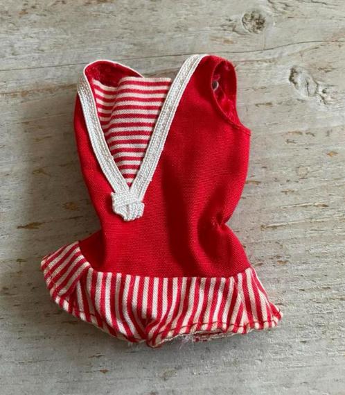 Vintage Skipper mattel badpakje rood, Verzamelen, Poppen, Gebruikt, Kleertjes, Ophalen of Verzenden