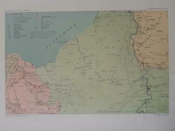 B121/ Plattegrond Eemland en Veluwe in 1795. Litho uit 1913 beschikbaar voor biedingen