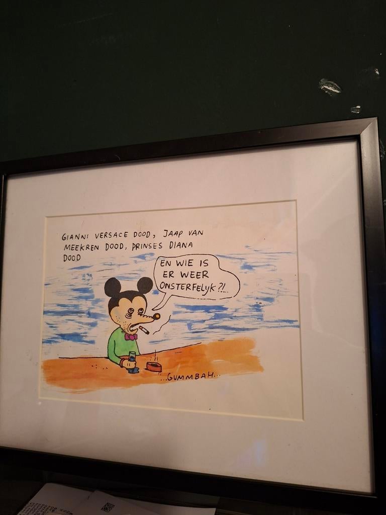 Gummbah kunstwerk - Gianni Versace dood, Ophalen of Verzenden