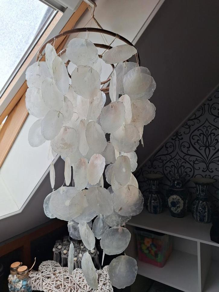 Schelpenhanger - Decoratieve Windgong, Antiek en Kunst, Antiek | Woonaccessoires, Ophalen of Verzenden