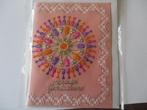 nr 26 pergamano mandala felicitatie kaart, Ophalen of Verzenden, Nieuw, Overige thema's