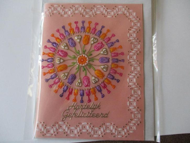 nr 26 pergamano mandala felicitatie kaart, Hobby en Vrije tijd, Kaarten | Zelfgemaakt, Nieuw, Overige thema's, Ophalen of Verzenden