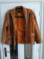 LEREN/SUEDE (EASY RIDERS) FRANJE JAS. MAAT L., Kleding | Heren, Ophalen of Verzenden, Gedragen, Maat 52/54 (L), Bruin