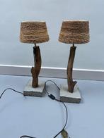 2 schemerlampen landelijke stijl, Huis en Inrichting, Ophalen of Verzenden, Zo goed als nieuw, Landelijk, 50 tot 75 cm