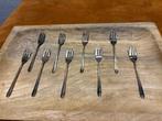 Verzilverd bestek vorkjes oud setje zeer mooie steel, verfij, Antiek en Kunst, Ophalen of Verzenden
