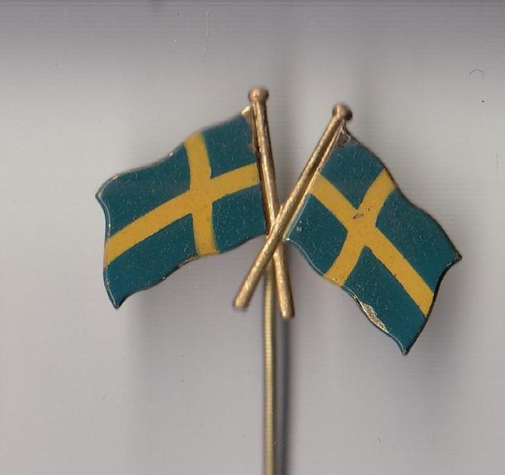 Zweden Vlag Vlaggen speldje, Verzamelen, Speldjes, Pins en Buttons, Gebruikt, Speldje of Pin, Overige onderwerpen, Ophalen of Verzenden