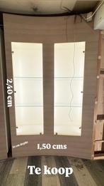Vitrinekast met slot & LED verlichting - Juwelier, Huis en Inrichting, Kasten | Vitrinekasten, Met plank(en), Gebruikt, 200 cm of meer