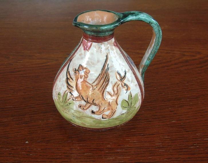 gaaf vaasje vaas of kan Majolica?, Verzamelen, Overige Verzamelen, Gebruikt, Ophalen of Verzenden