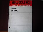 Suzuki F50 2,3,4 1972 scooter parts catalogue F 50, Ophalen of Verzenden, Gebruikt