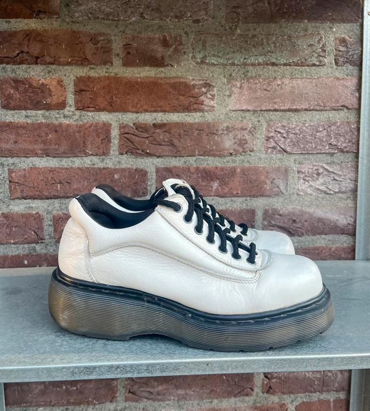 Dr. Martens 8591 MIE Chunky platform boots maat 41, Kleding | Dames, Schoenen, Gedragen, Lage of Enkellaarzen, Wit, Ophalen of Verzenden