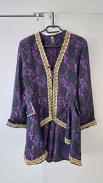 Paars/goud carnavalsjas dames, Ophalen, Carnaval, Maat 42/44 (L), Kleding