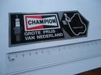 sticker oud ZANDVOORT F1 GP Grote Prijs Champion race racing, Verzenden, Zo goed als nieuw, Bedrijf of Vereniging