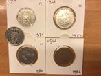 5 x 1Gulden munten. Juliana en Beatrix, Postzegels en Munten, Munten | Nederland, Ophalen of Verzenden, Koningin Juliana