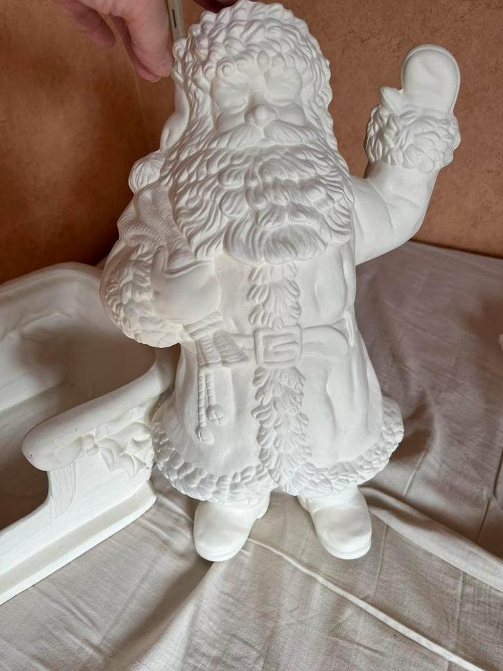 Kerstman met arreslee, Hobby en Vrije tijd, Knutselen, Nieuw, Knutselwerk, Ophalen