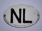 Oud NL Schildje Landaanduiding Oldtimer., Ophalen of Verzenden, Gebruikt