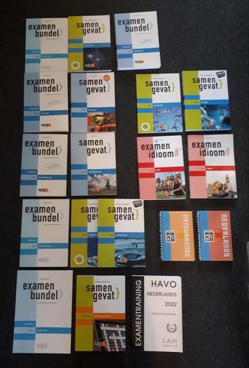 Havo examenbundels en samengevat boeken  beschikbaar voor biedingen