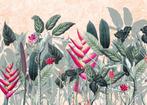 Botanisch behang Soft Jungle vlies fotobehang *Muurdeco4kids, Huis en Inrichting, Stoffering | Behang, Verzenden, Minder dan 10 m²