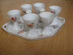 vintage setje eierdopjes, peper/zout setje en 7 bekers, Ophalen of Verzenden