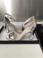 Zilveren schoenen maat 37 Sacha met hak, Overige kleuren, Ophalen of Verzenden, Zo goed als nieuw, Schoenen met hoge hakken