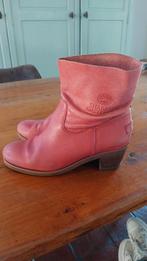Shabbies laarsjes, maat 39. Rood leer met n blauwe vleug., Kleding | Dames, Schoenen, Shabbies Amsterdam, Lage of Enkellaarzen