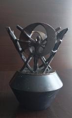 unieke sculptuur met het mysterieuze thema De Vrijmetselaars, Ophalen of Verzenden, Brons