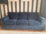 Ikea Ektorp bank 3 zits blauwe stof, Huis en Inrichting, Banken | Bankstellen, Ophalen, Gebruikt, Driepersoons, 75 tot 100 cm