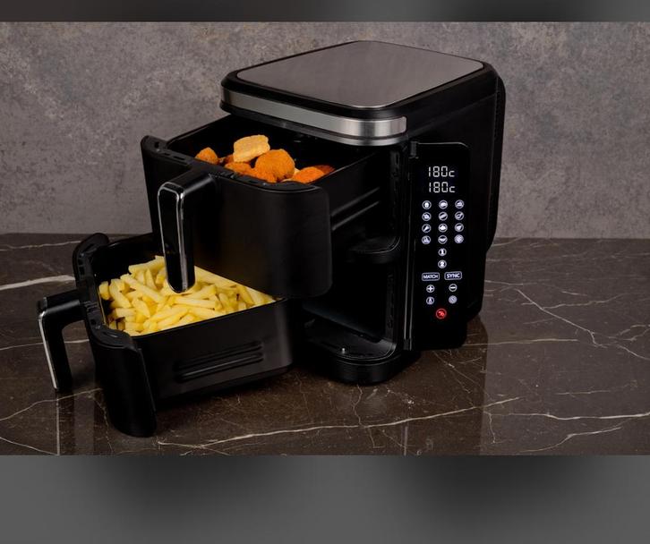 Dubbele Airfryer - Perfect voor grote porties!, Witgoed en Apparatuur, Airfryers, Nieuw, Airfryer, 1500 gram of meer, Ophalen of Verzenden