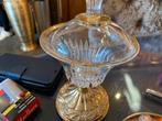 Kristal met bladgouden vaasjes schalen, Ophalen