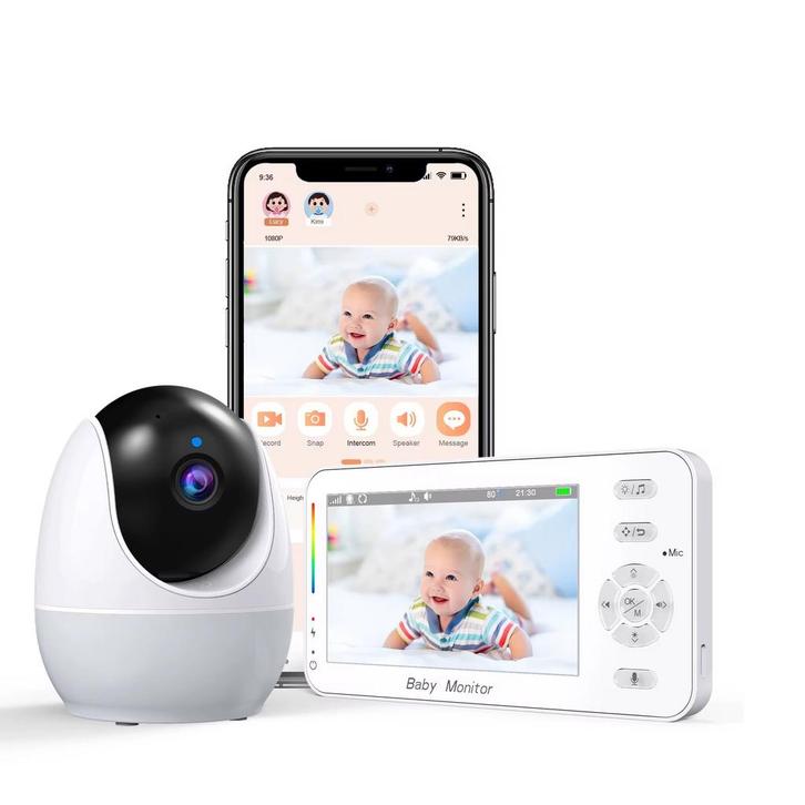 Babyfoon - baby monitor met camera en App bediening, Kinderen en Baby's, Babyfoons, Nieuw, 250 meter of meer, Ophalen of Verzenden