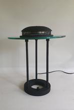 vintage tafellamp 80's design  sonneman, Huis en Inrichting, Ophalen of Verzenden, Zo goed als nieuw, Glas, Minder dan 50 cm