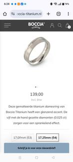 Boccia Titanium Ring, Ophalen of Verzenden, Nieuw, Zilver, Dame of Heer