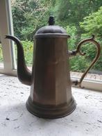 Antieke vintage theekan messing kleurig, Ophalen of Verzenden