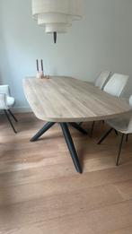 Deens ovale tafel 220 cm, Huis en Inrichting, 100 tot 150 cm, 200 cm of meer, Ophalen of Verzenden, Zo goed als nieuw