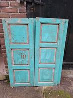 Oude brocante set luiken turkoois groen 2 sets, Ophalen of Verzenden