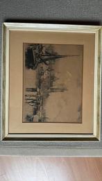 stadsgezicht Dordrecht, Antiek en Kunst, Kunst | Etsen en Gravures, Ophalen