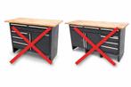 Werkbank Massief Houten Werkbladen 171x60x2,5 & 120x60x2,5, Ophalen