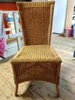 4 mooie rieten stoelen Gratis ophalen in Gouda, Ophalen, Gebruikt, Bruin, Riet of Rotan