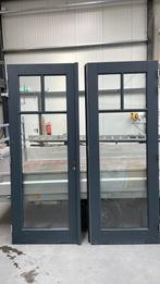 Dubbele deur stel, Doe-het-zelf en Verbouw, 215 cm of meer, Gebruikt, Ophalen of Verzenden, Glas
