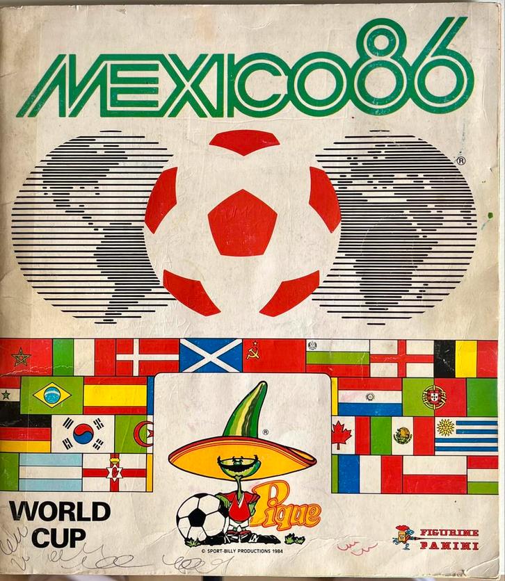Panini album WK Mexico 86 - compleet, Hobby en Vrije tijd, Stickers en Plaatjes, Gebruikt, Ophalen of Verzenden