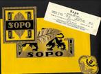 Herman Schott set etiketten  Sopo, Verzamelen, Rookartikelen, Aanstekers en Luciferdoosjes, Sigarenbandjes, Gebruikt, Ophalen of Verzenden