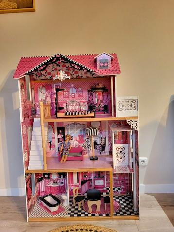 Kidkraft Houten Poppenhuis met lift - Prachtig! beschikbaar voor biedingen