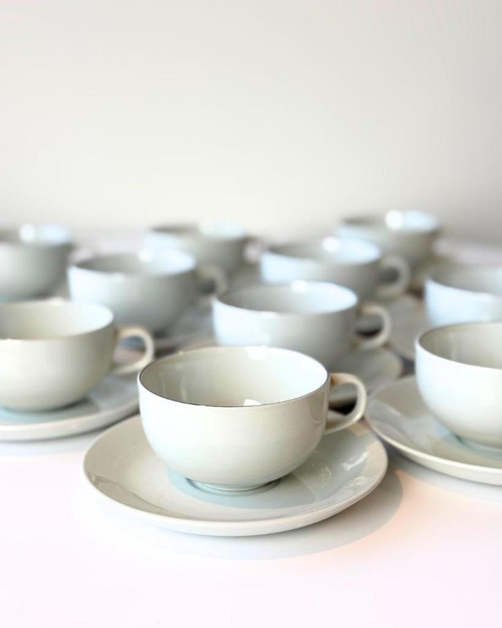 Royal Copenhagen Fajance Blue Line Koffiekop Set van 10, Antiek en Kunst, Antiek | Keramiek en Aardewerk, Ophalen of Verzenden