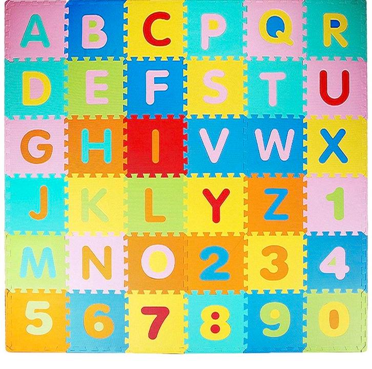 Speelkleed met letters en cijfers, Kinderen en Baby's, Speelgoed | Babyspeelgoed, Zo goed als nieuw, Speelkleed, Ophalen of Verzenden