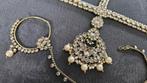 Indiase bridal sieradenset: maang tikka en neusbel NIEUW, Kleding | Dames, Trouwkleding en Trouwaccessoires, Ophalen of Verzenden