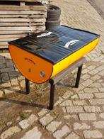 Bijzettafel gemaakt van olievat in Harley Davidson look😎, Ophalen, Gebruikt, ., Overige typen