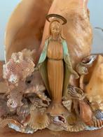 Vintage Schelpen lamp met maria, Ophalen of Verzenden