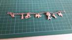 Kinderarmbandje met vintage bedeltjes, Sieraden, Tassen en Uiterlijk, Oorbellen, Ophalen of Verzenden, Zilver, Overige materialen