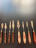 8 paletmessen, waarvan 2 ongebruikt, Hobby en Vrije tijd, Schilderen, Ophalen, Gebruikt